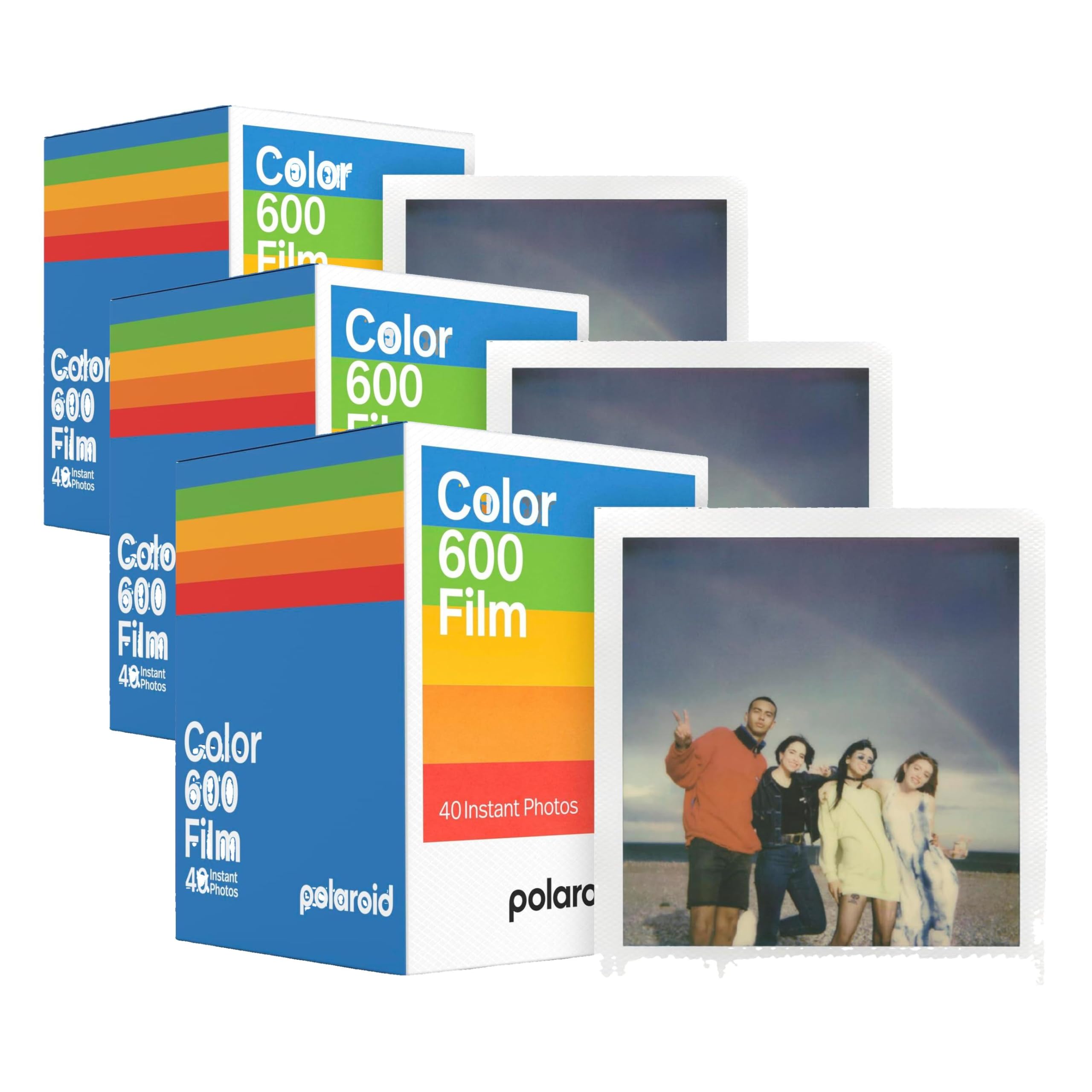 Polaroid Color Film for 600 x120 Pack, 40 Photos (6013)