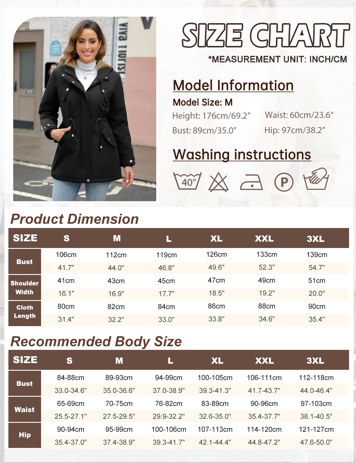 CMTOP Cappotto Donna Invernale con Cappuccio Foderati Giacca Antivento in Pile Termici Elegante Giubbotto Lungo Spessa Parka Cappotto Imbottito Casual con Tasche e Coulisse