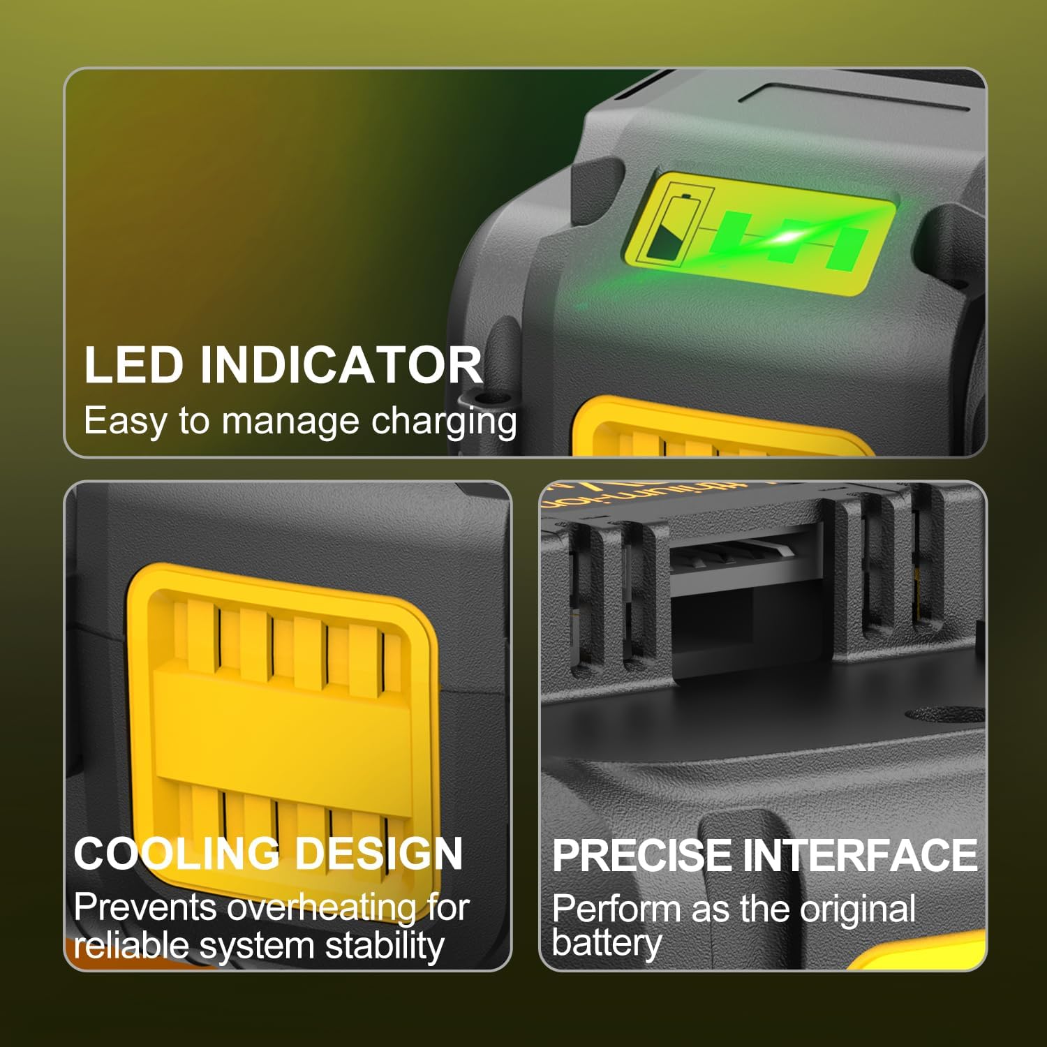 EOTTK 40V 7.5Ah Replacement for Dewalt 40V Battery DCB404 DCB406 DCB114 DCB407