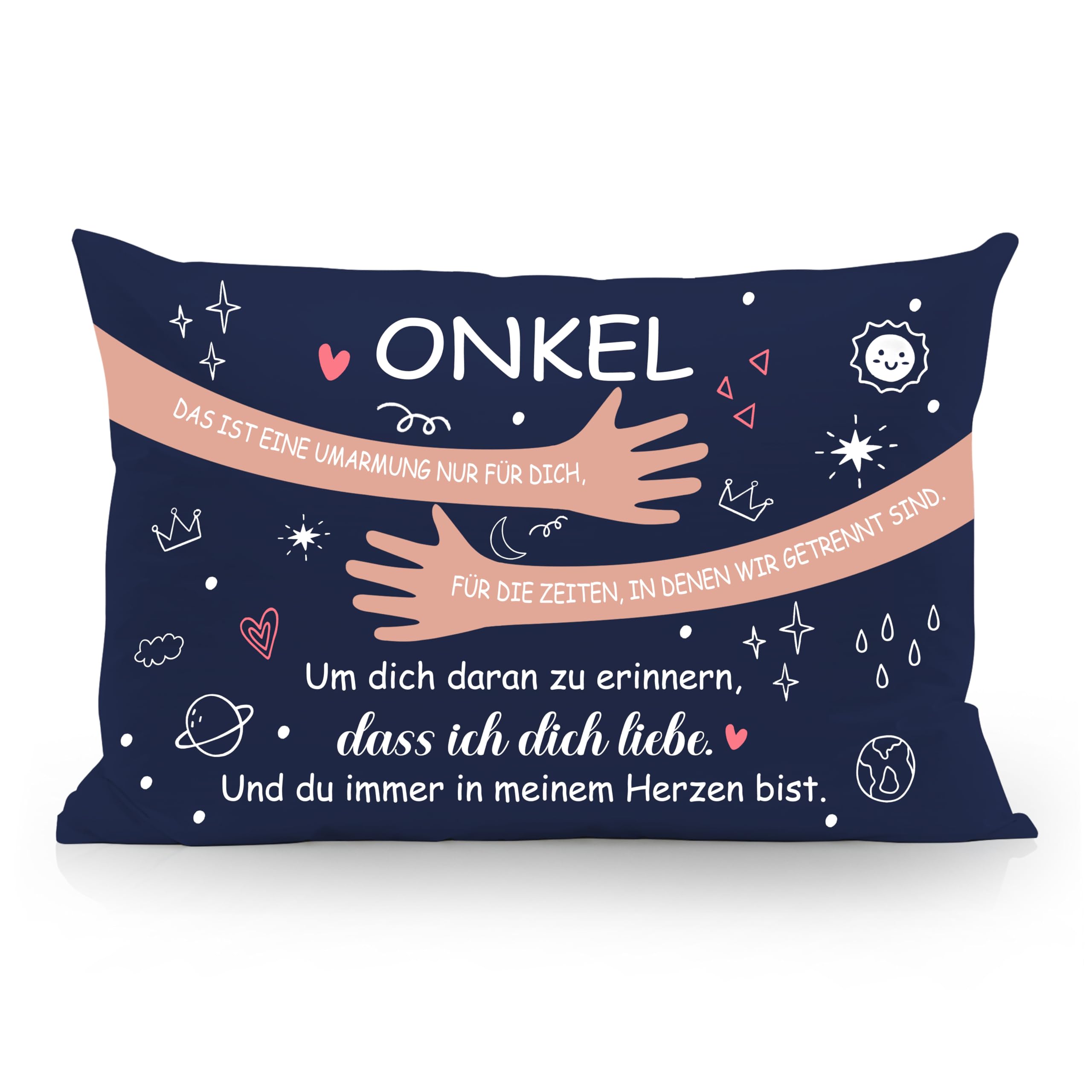 Aosumin Das ist eine Umarmung nur für Dich Umarmung Kissenbezüge Kissenbezug für Mama Papa Tochter Sohn Oma Opa Schwester Bruder Freunde Geburtstag Geschenk Weihnachten Geschenk