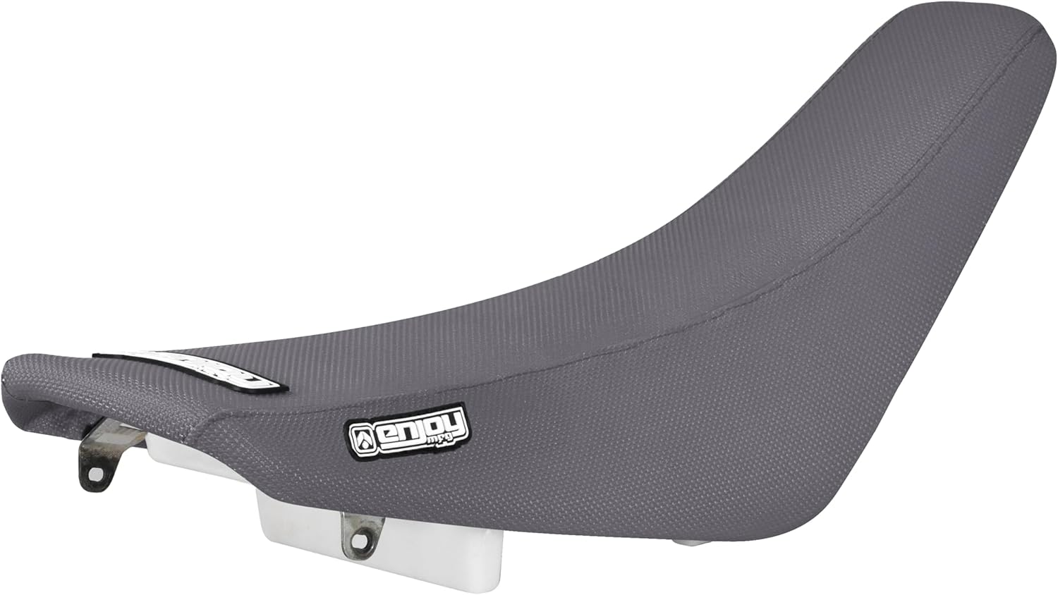 Enjoy Mfg Seat Cover - Compatible with Suzuki 2002-2024 RM85 RM 85_#41 (Black Sides/Grey top/Black Ribs)