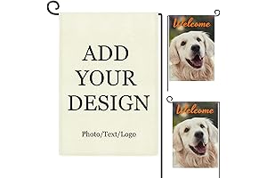 Double-Sided Personalized Garden Flag for Outdoor Decor