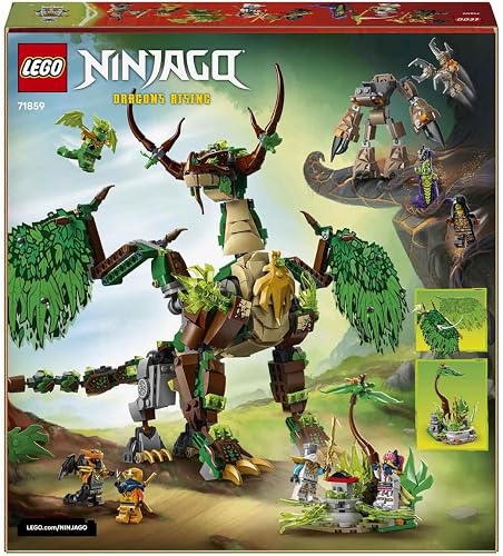 LEGO NINJAGO The Dragon of Life - Ninja Toy w/a Dragon Figure, Mini Monster Mech, 8 Minifigures and Swords - Birthday Gift for 8+ Year Old Boys & Fans - 71859 - 4