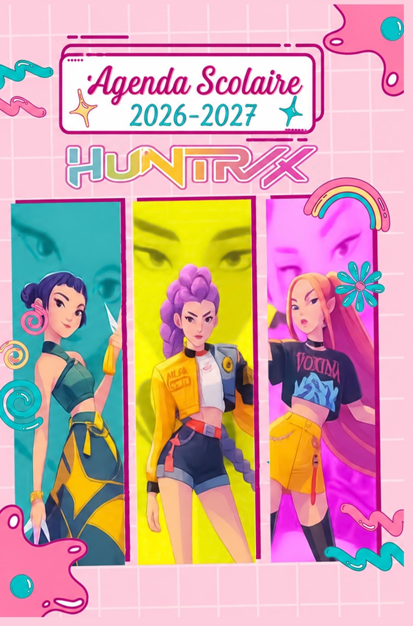 Agenda Scolaire 2026-2027 KPop Demon Hunters: L’agenda parfait pour organiser ton année avec énergie, style et motivation – Primaire, Collège, Lycée