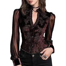 Velvet Shirt Women Long Sleeve Sheer Lapel Comfy Elegant Velvet Tops for Women Going Out 2026