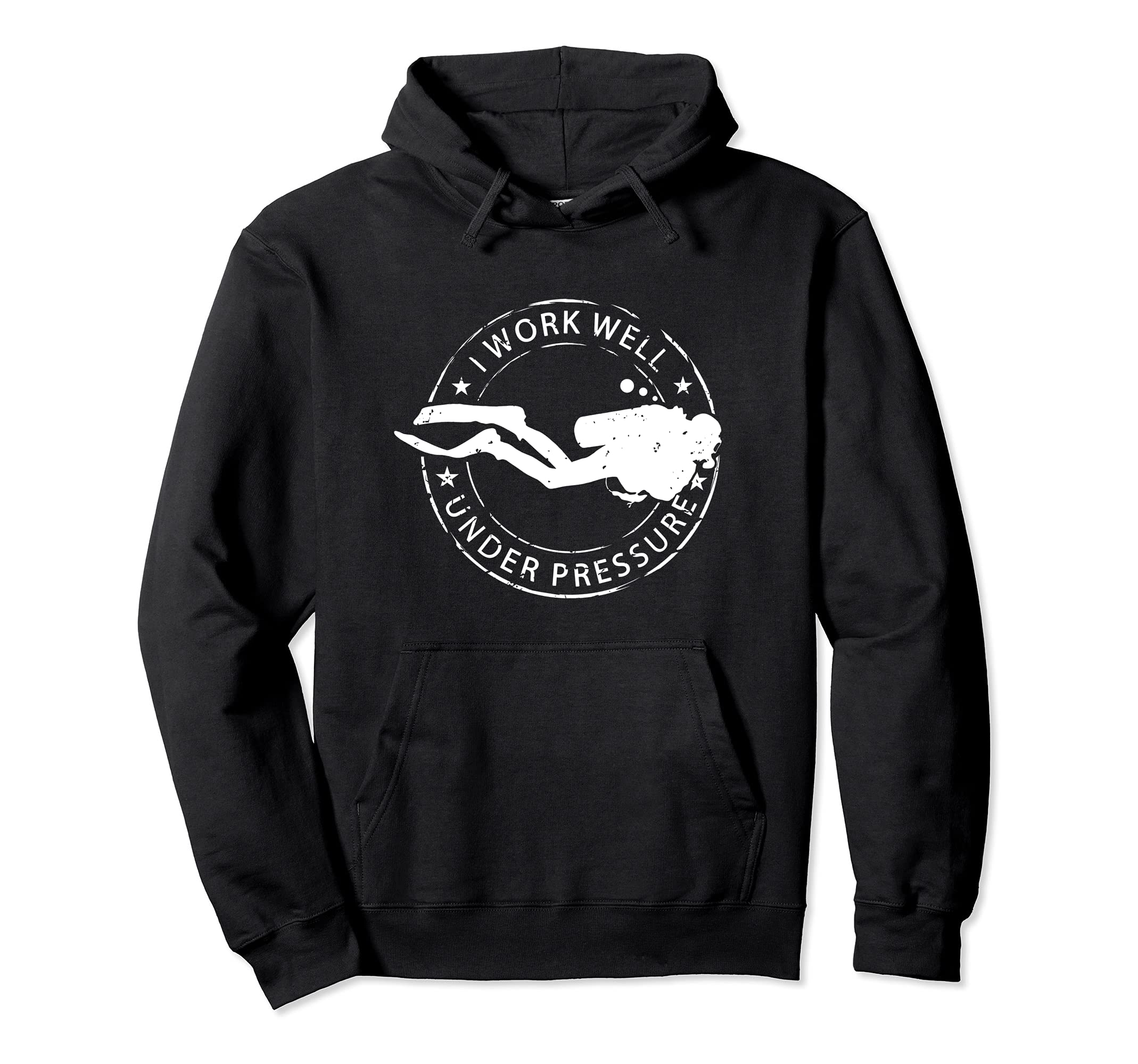 Scuba Diving Gear Scuba Diving Equipment Dive Pullover Hoodie, Black