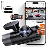 【Bundle: Vantrue N5 4 Channel WiFi Dash Cam + Hardwire Kit】 2.7K+1080P*3 Front Rear Inside Camera with Side View, STARVIS 2, Voice Control, GPS, 24hrs Buffered Parking Mode