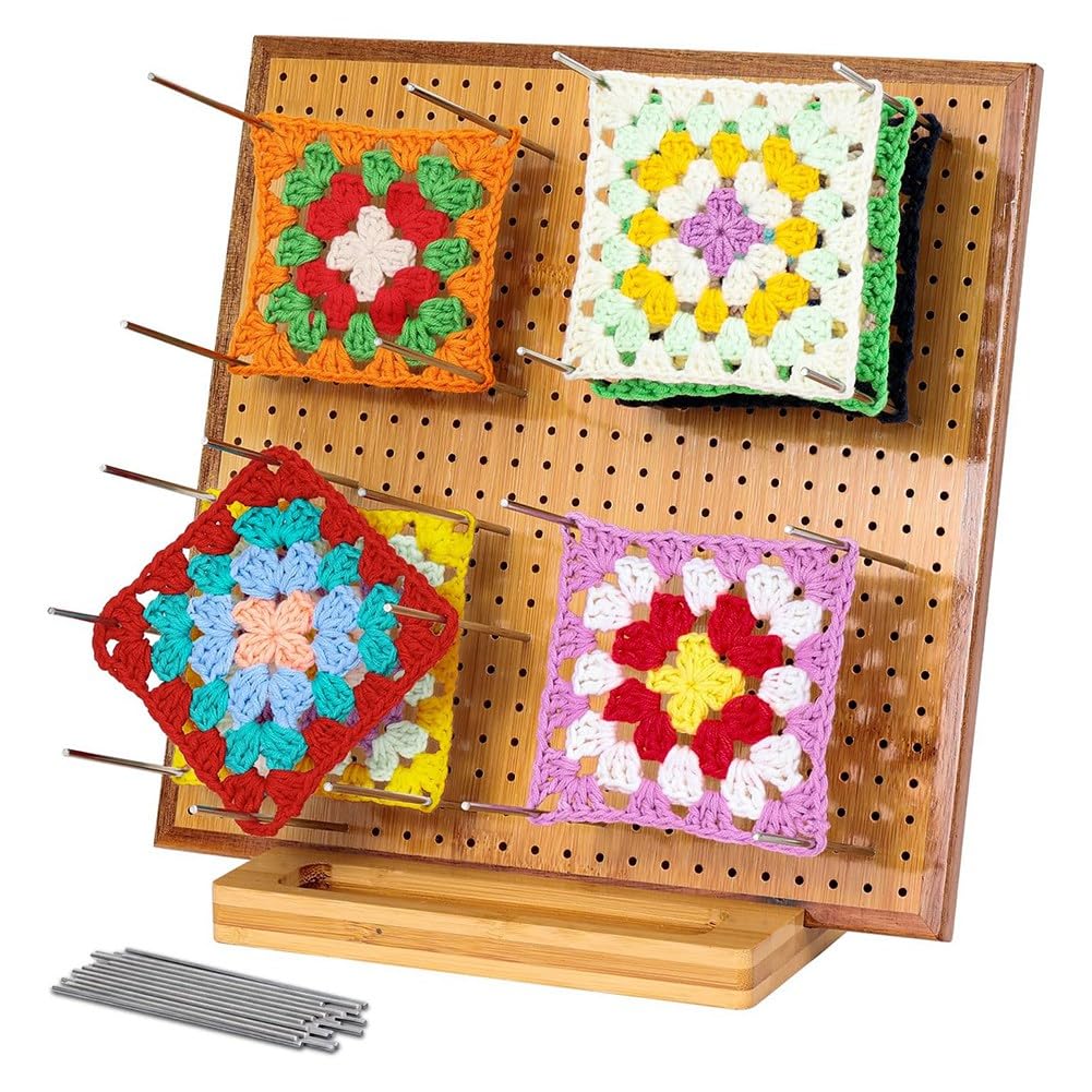 Planche à blocs de crochet 11,8 pouces en bois de bambou noble