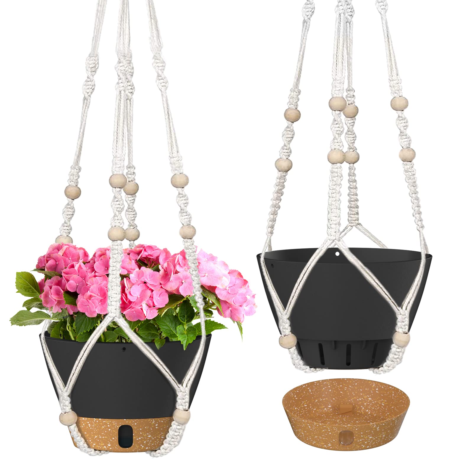 Snapklik.com : ZMTECH 2 Pack 10 Inch Hanging Planters