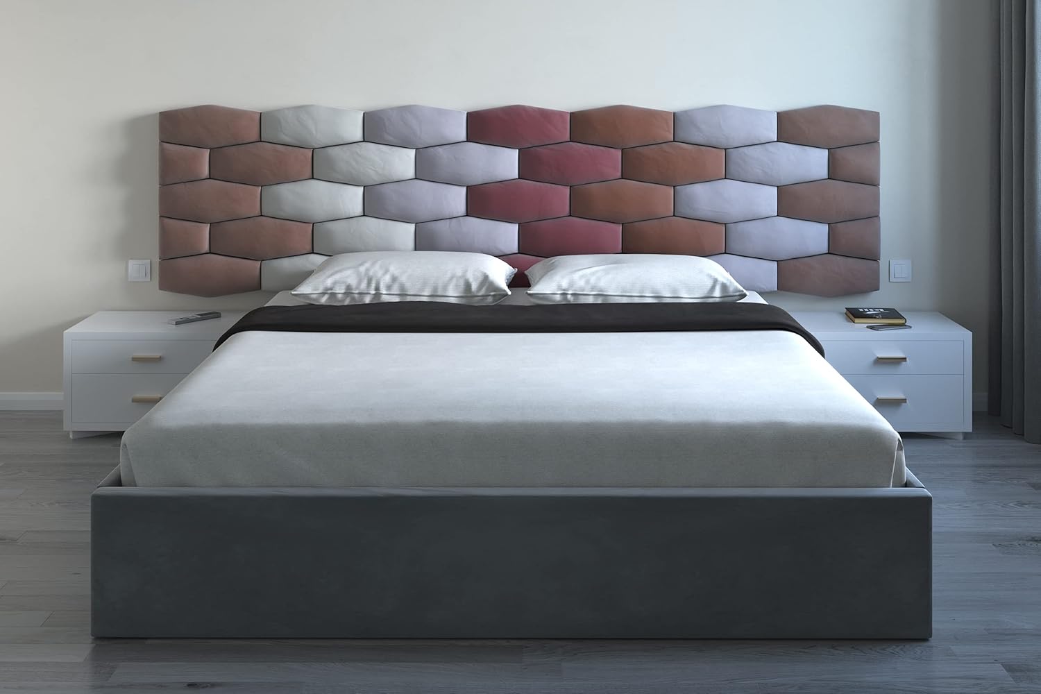 Upholstered Wall Mounted Panels Wall Mounted Headboard