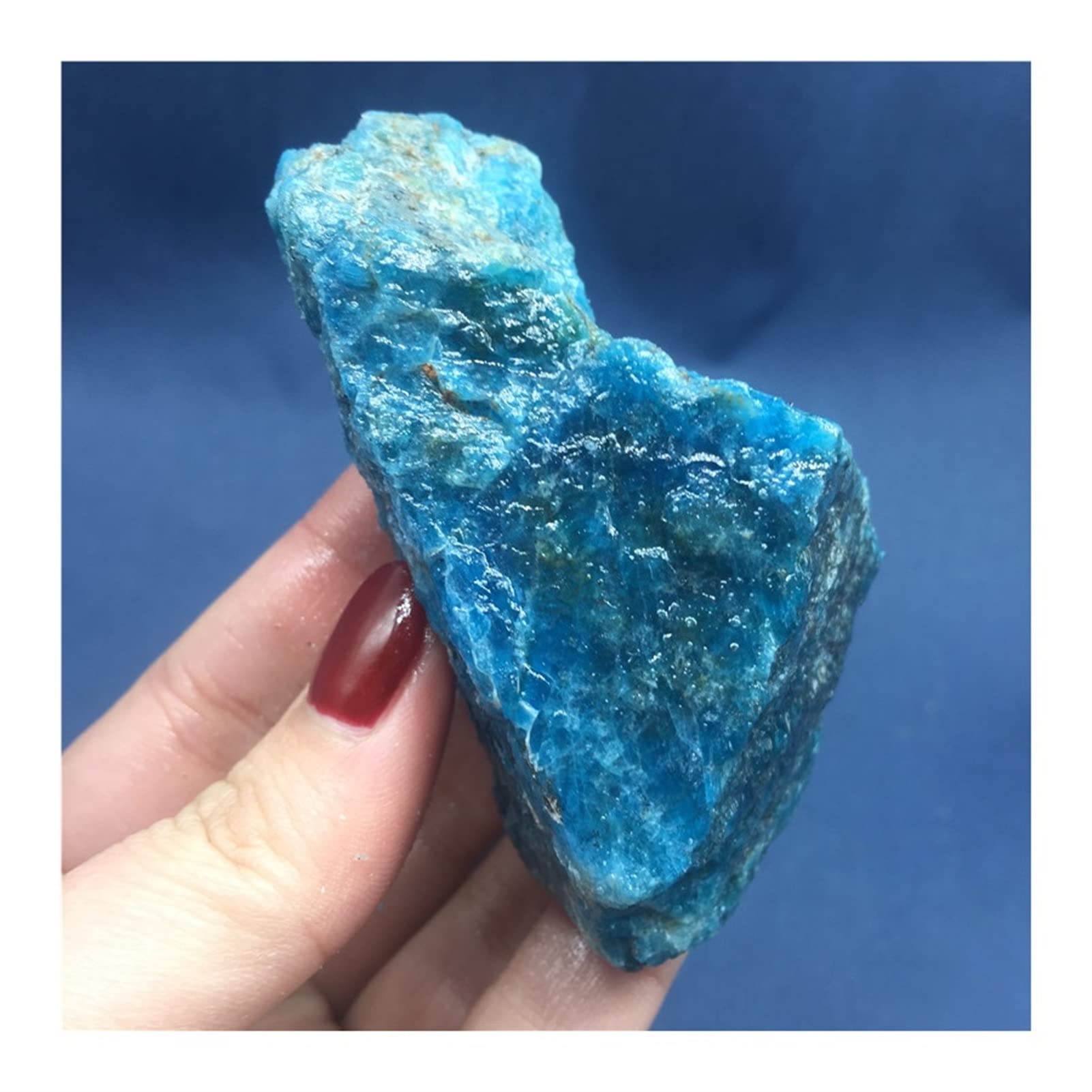 Edelsteine und Kristalle 1 Stück natürliche Rohe Blaue Rohsteine Kristallkies Mineralien Edelsteinprobe Steinmineralprobe (260_320 g)