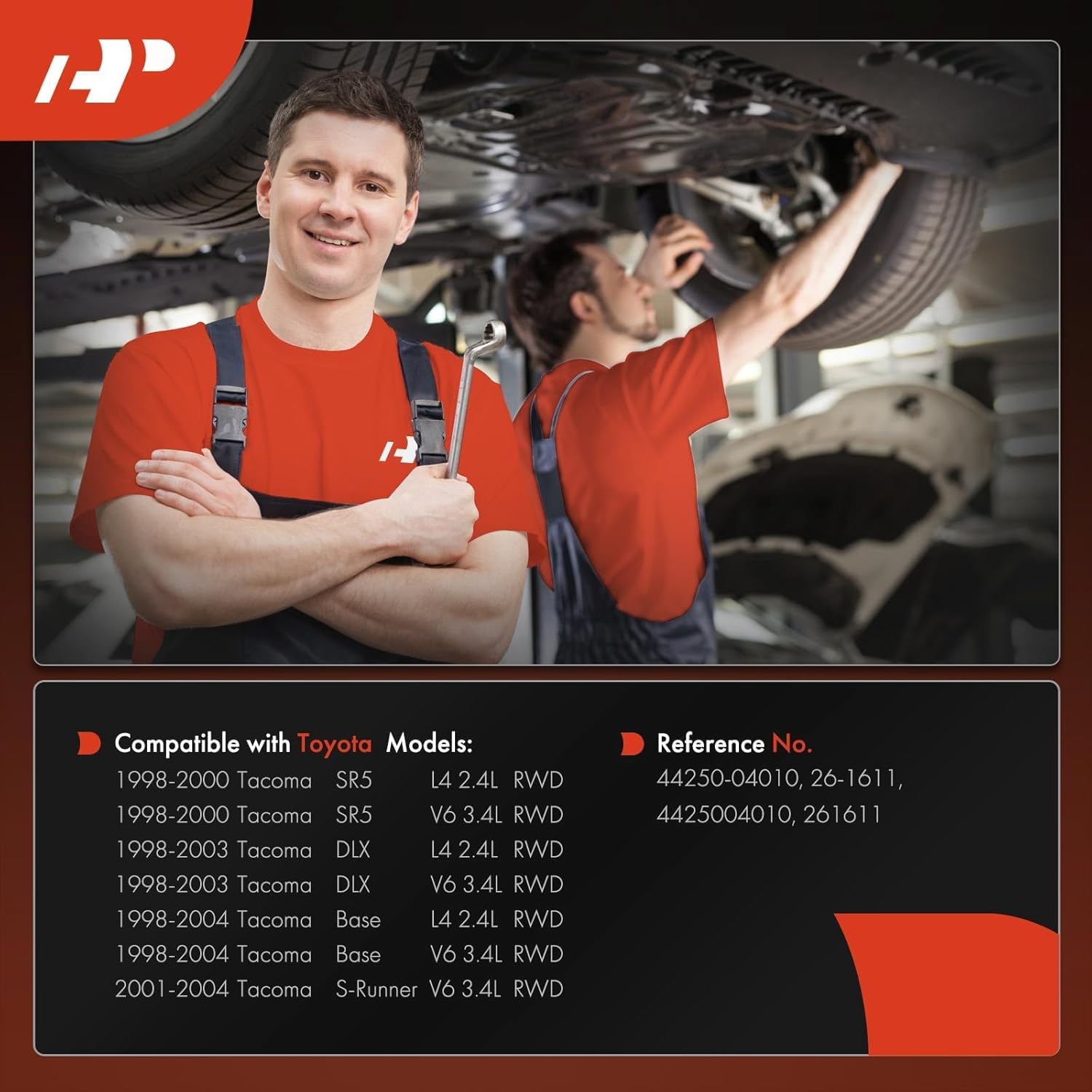 A-Premium - Hydraulic Power Steering Rack and Pinion [RWD Only] Compatible with Toyota Tacoma 1998 1999 2000 2001 2002 2003 2004