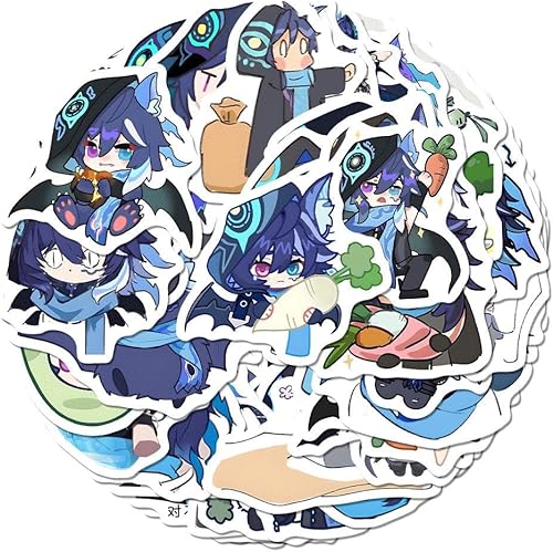 Vista 27 de Adhesivos para Notebook, Teléfono, Decoración Versión Raiden Shogun 84 Piezas