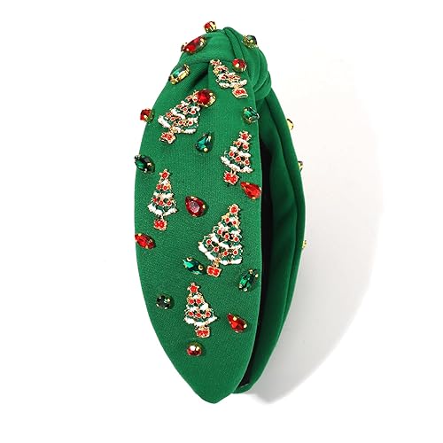 Vista 77 de Diadema de Navidad para mujer, accesorios de Navidad con cuentas, arco de Navidad, copo de nieve, diadema anudada HOHOHO, rojo y verde, perla