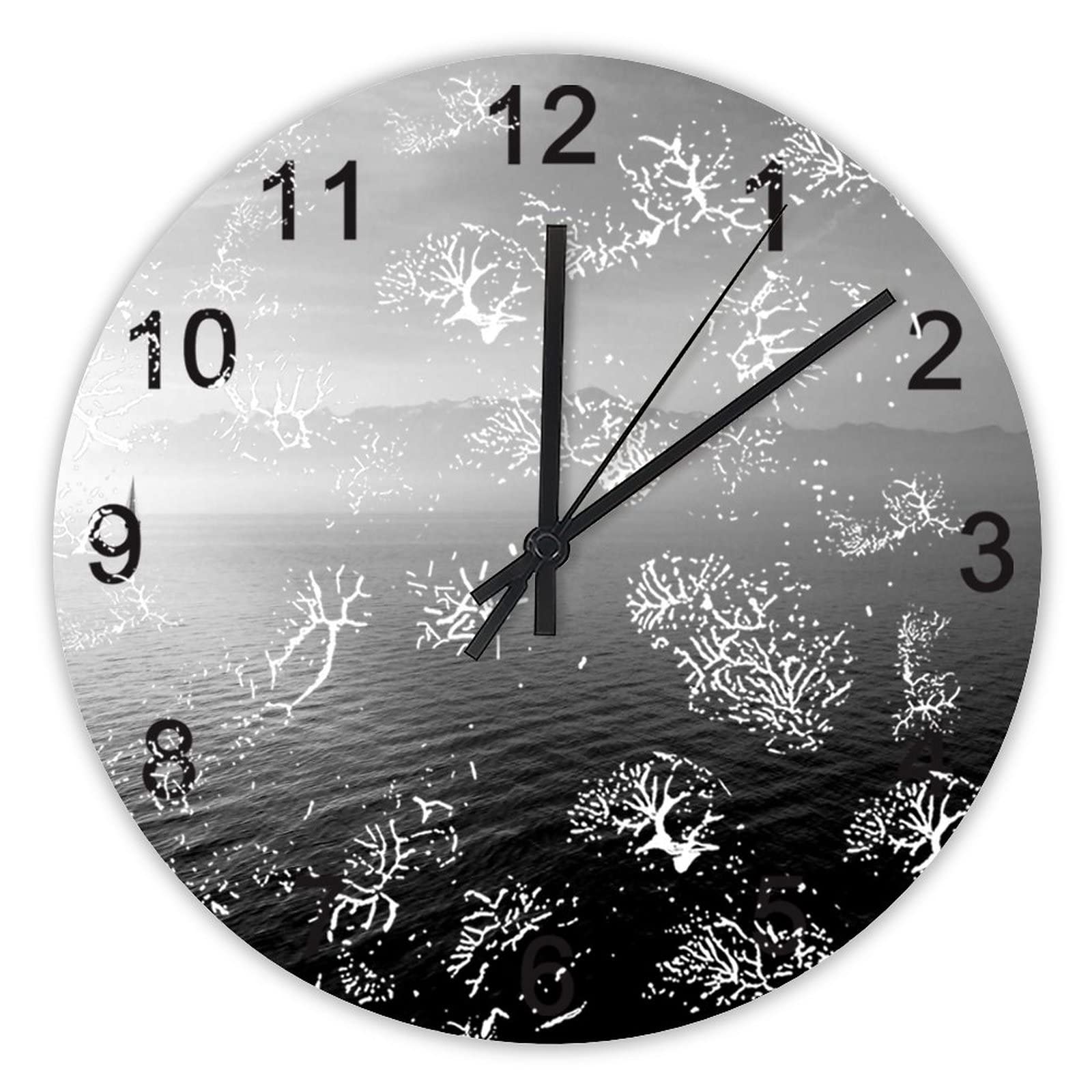Horloge murale silencieuse décoration de la maison et grand format cuisine