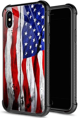 Miniatura 32 de Funda para iPhone Xs, funda para iPhone X, cristal templado, parte trasera a prueba de golpes, funda protectora para teléfono para hombre y niños