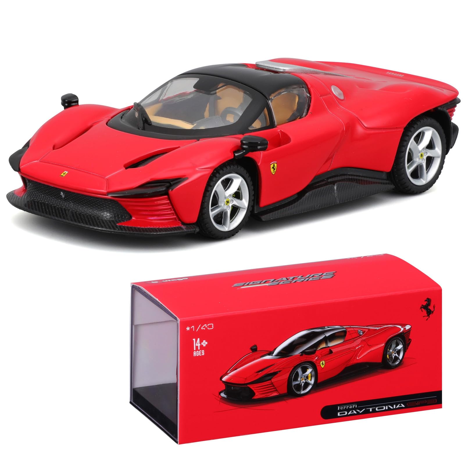 1/43 F-errari Daytona SP3 Spider Model Car Diecast Sports Car Static Die Cast Vehicles Co…