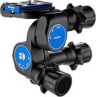 Vista 4 de Benro GD3WH Cabezal de engranaje de 3 vías con placa ArcaSmart70 adicional (GD3WHACS70)