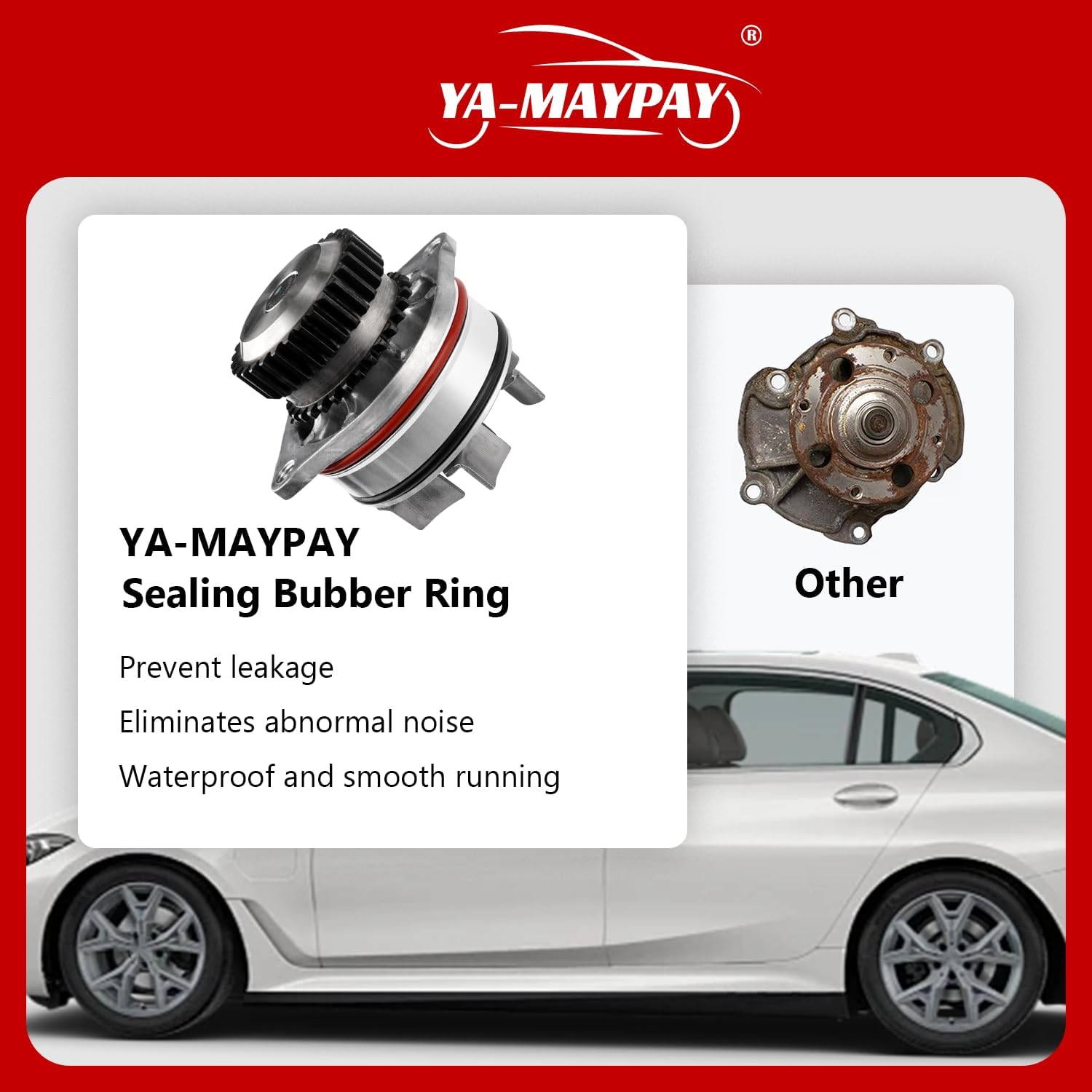 AW9426 Water Pump Kit with Gasket Compatible with Nissan Altima Frontier Maxima Murano NV1500 NV2500 NV3500 Pathfinder Xterra For Infiniti FX35 G35 Suzuki Equator 3.5L 3.7L 3.8L 4.0L