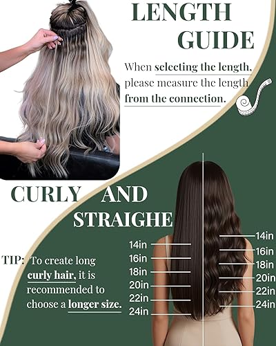 Miniatura 5 de Ugeat Extensiones de cabello humano Remy con cinta