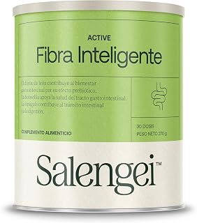 ACTIVE FIBRA INTELIGENTE – Salud Digestiva Avanzada con Fibra Prebiótica, Inulina, Psyllium y Enzimas Digestivas | 270 g (30 Dosis)