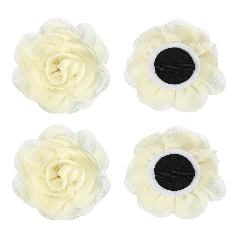 Pingente Floral para Coleira de Cães e Gatos PETAXCELL Bege, Pacote com 4
