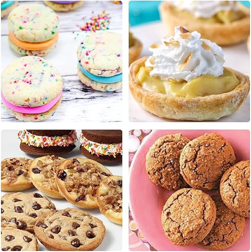 Miniatura 3 de CAKETIME Molde de silicona para magdalenas  Molde redondo de silicona para hornear Whoopie de 3 pulgadas para pastel Whoopie, pan de maíz, bocados