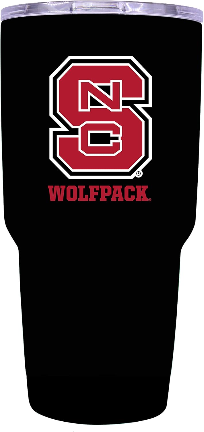 R and R Imports NC State Wolfpack 24 oz Insulated Stainless Steel Tumbler Red Officially Licensed Collegiate Product
