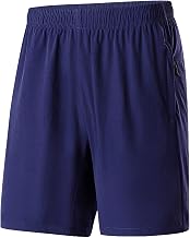 Men's Plus Size Running Sports Shorts with Zipper Pockets Lightweight Casual Shorts (S-7XL)