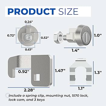 Amazon.com: Xinafan Mailbox Lock Replacement with 3 Keys