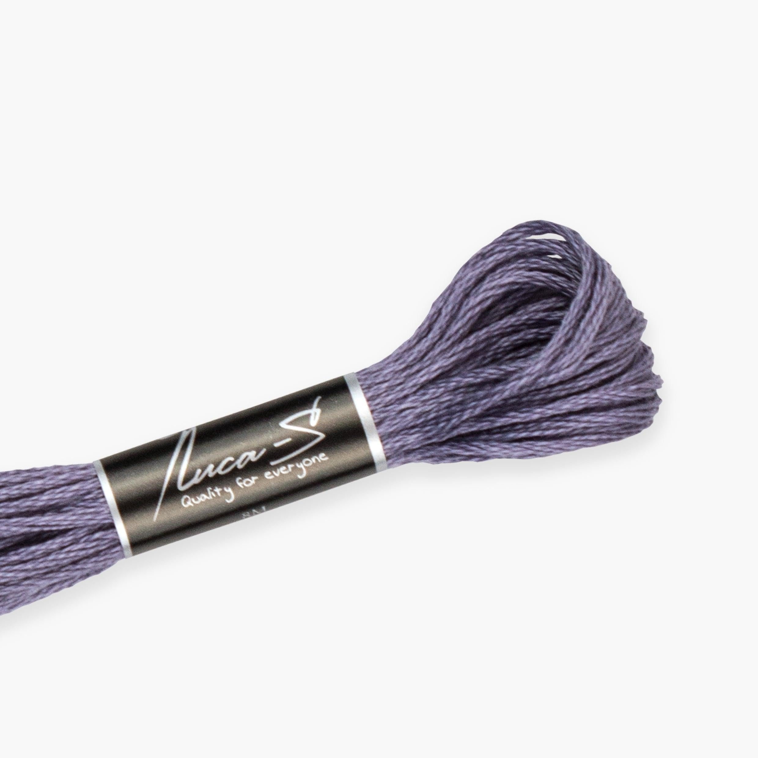 Premium Embroidery Thread Luca-S, 100% Giza Cotton, Oeko TEX Certified Stranded Cotton - 103 / DMC 28 / Anchor X