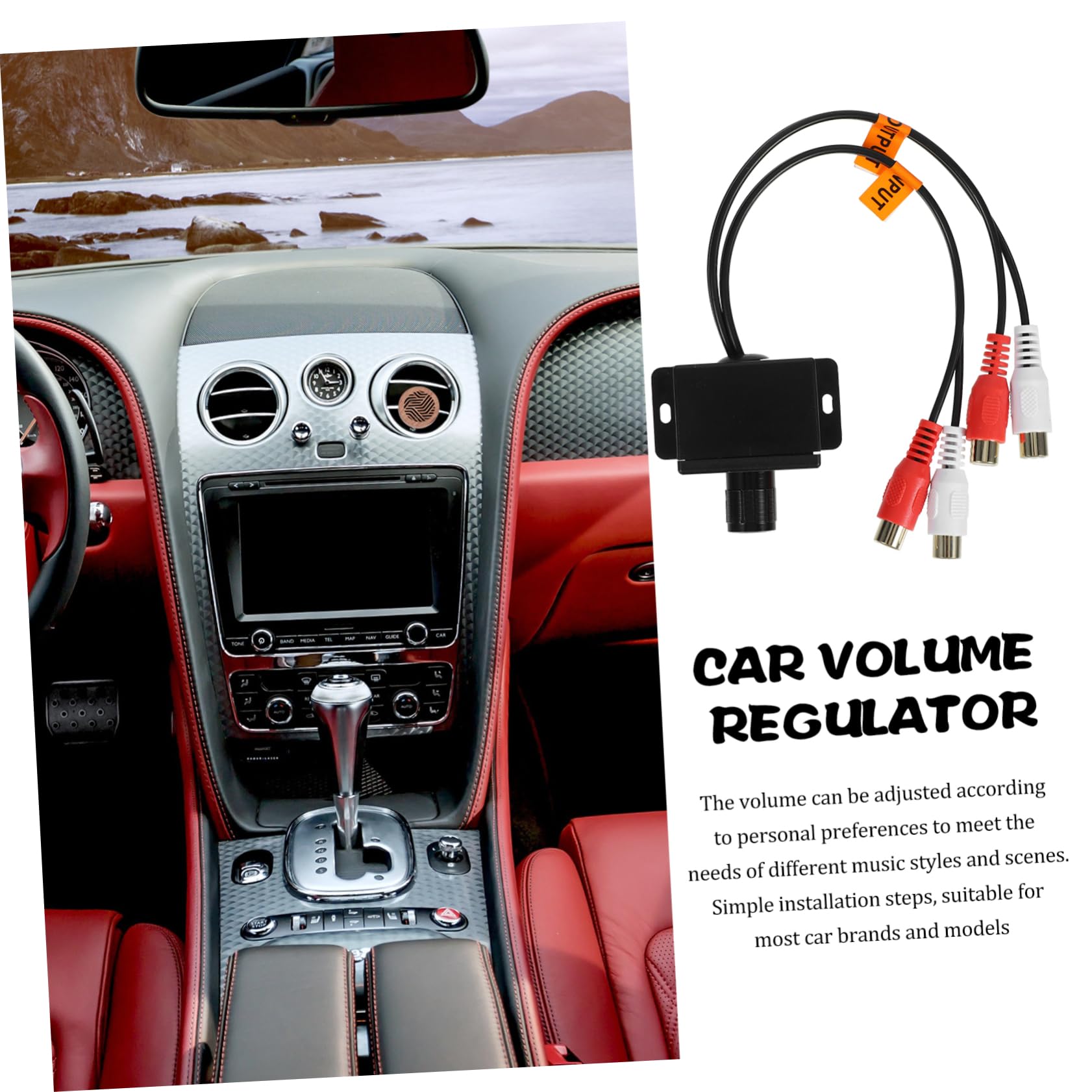 Beatifufu Bass Knob for Amp Audio Remote Level Control for Car Made of Plastic and Ir