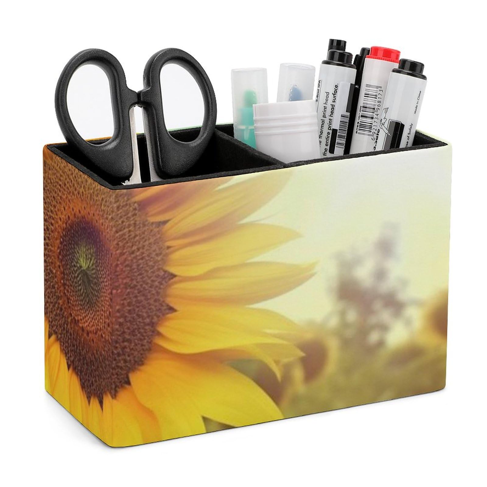 Pot à crayons pour bureau : finissez-en avec la papeterie éparpillée grâce au tournesol