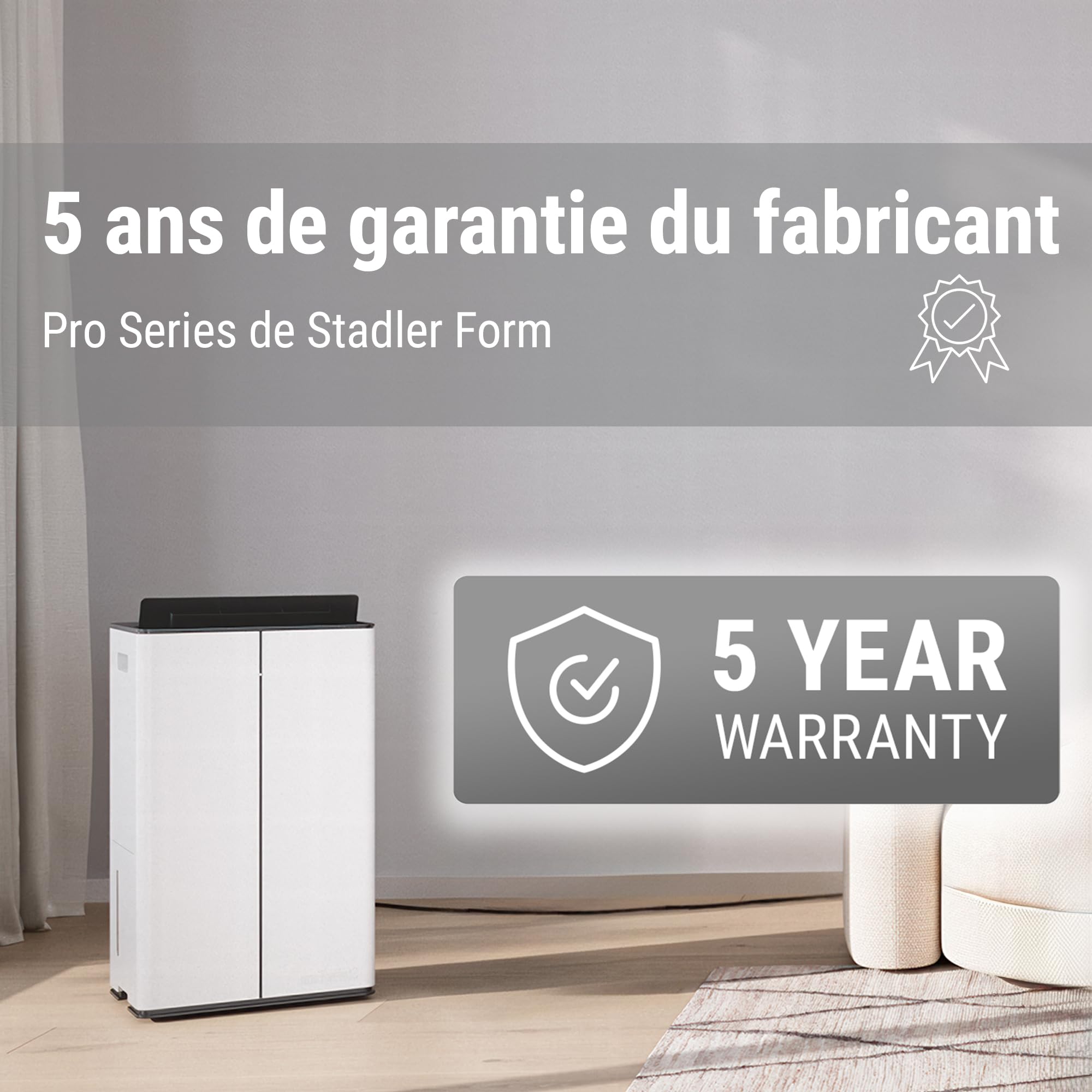 Stadler Form déshumidificateur et purificateur d’air Lukas Pro, 50 l / 24 h
