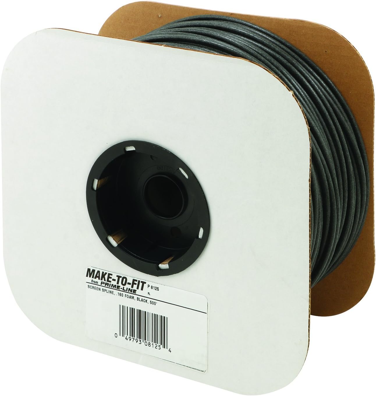 Prime-Line Products P 8125 Screen Retainer Spline.160-in, Foam, Black, 500-ft
