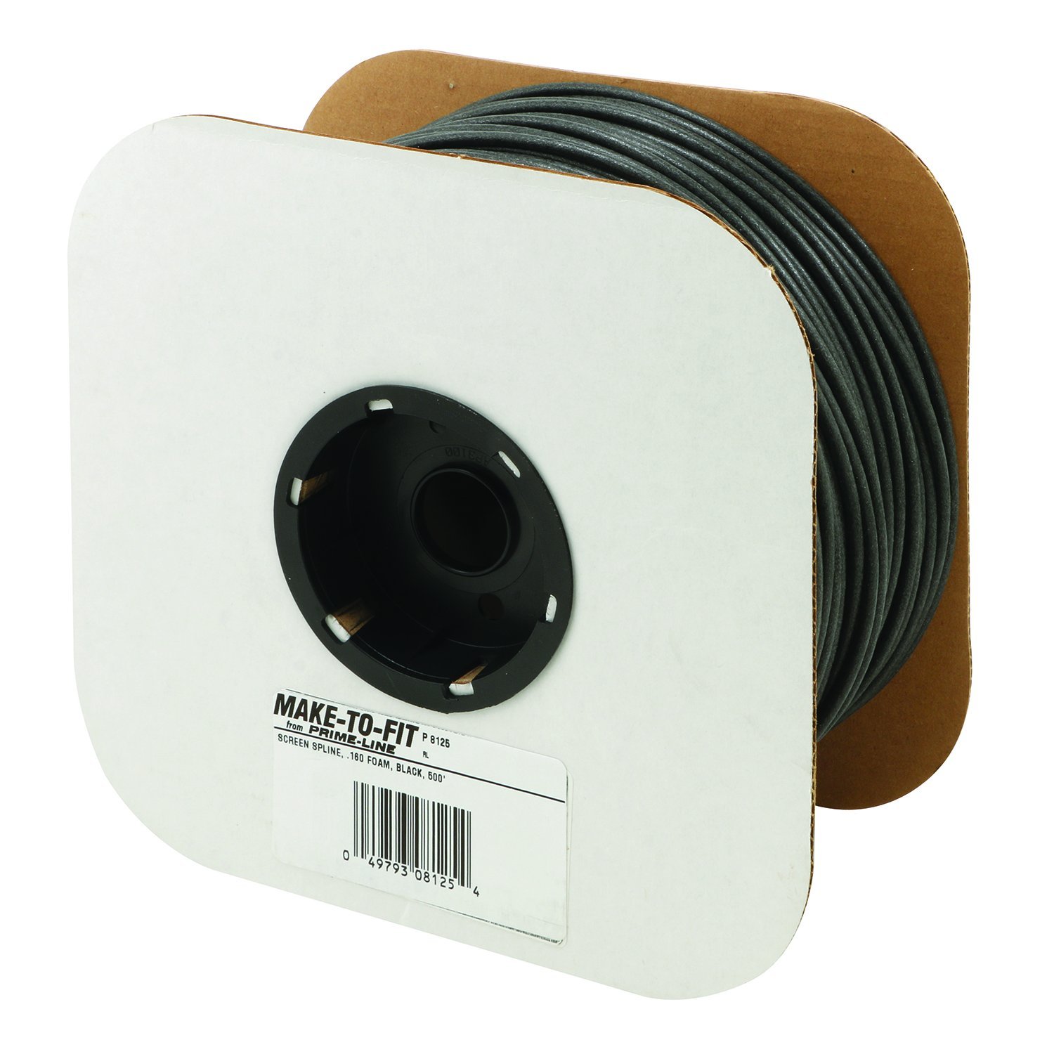 Prime-Line Products P 8125 Screen Retainer Spline.160-in, Foam, Black, 500-ft