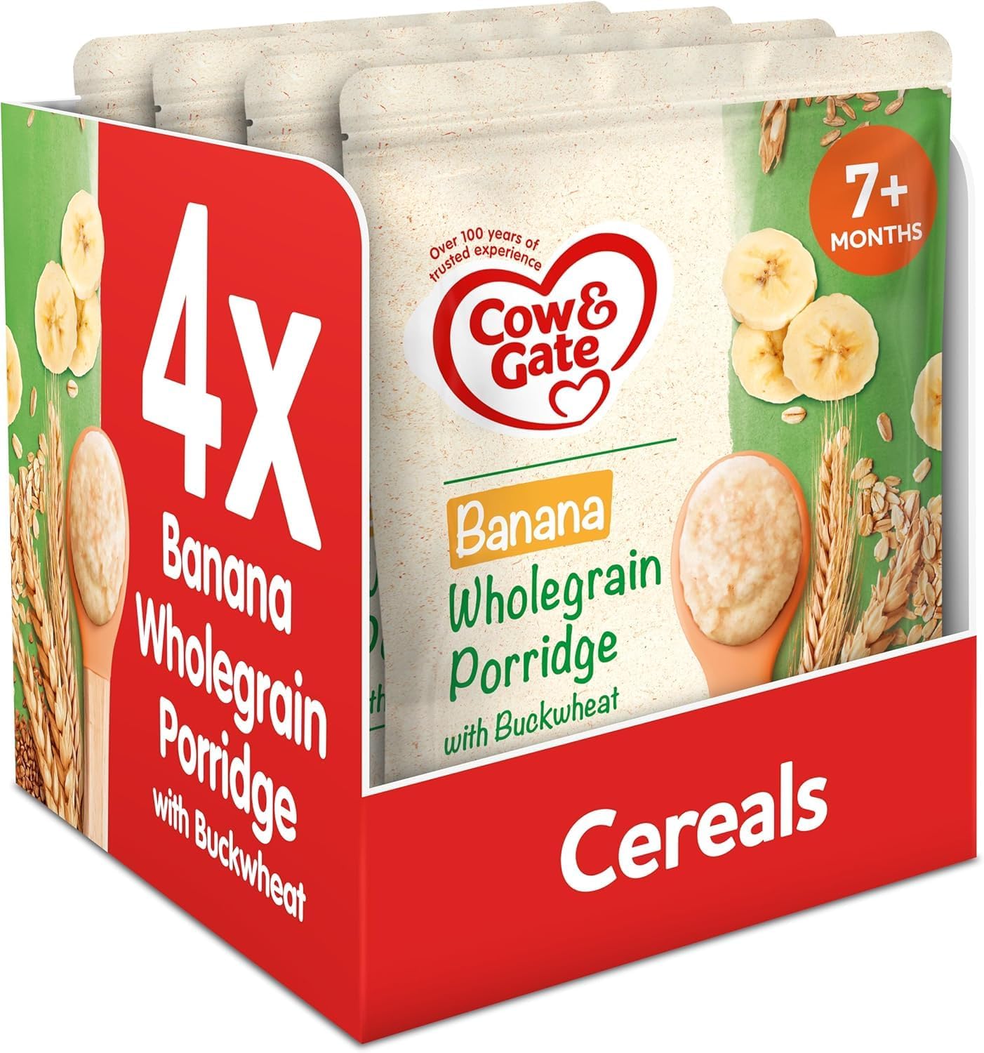 Banana Wholegrain Porridge Baby Food Cereal, 7+ Months, 200 g, Pack of 4
