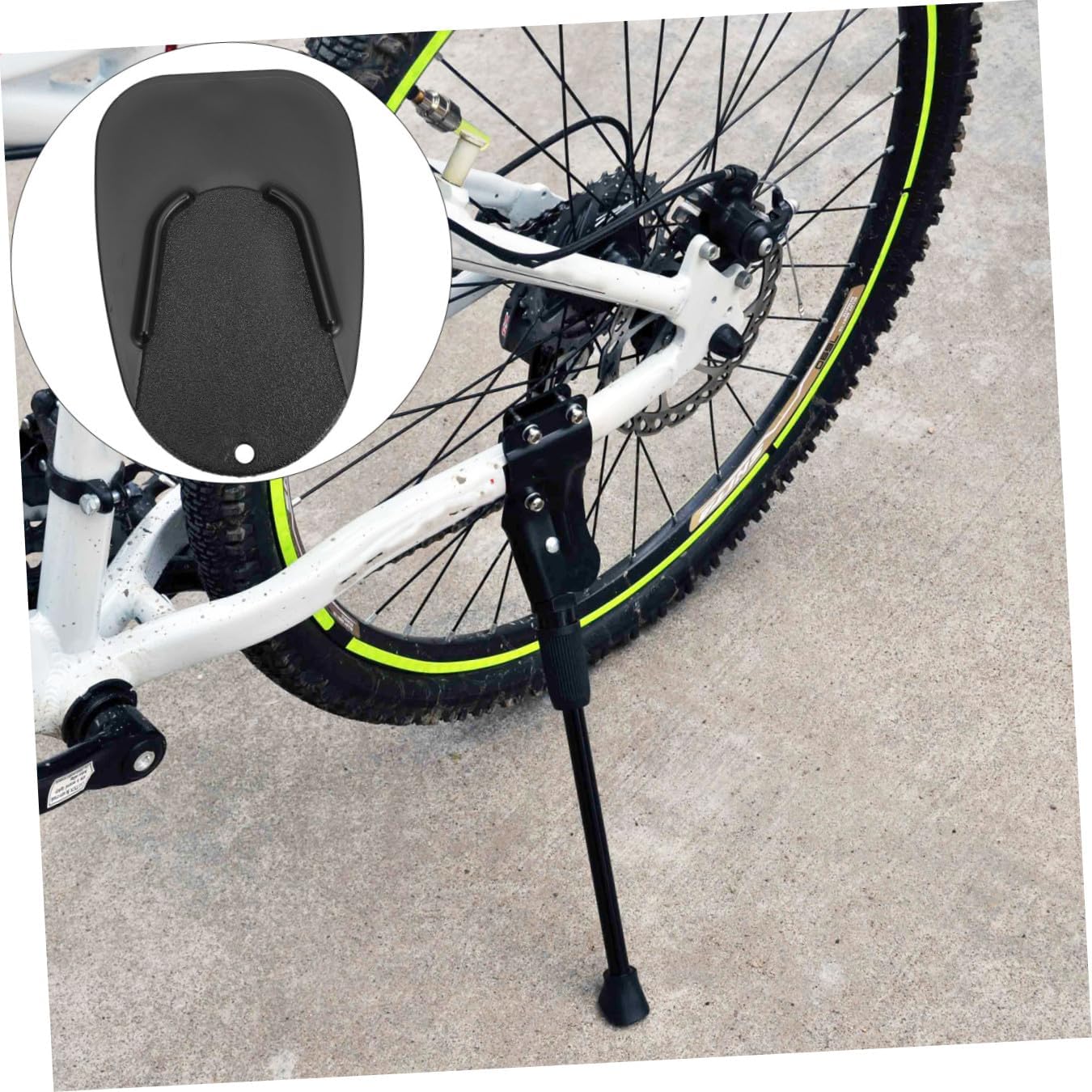 1pc Motorcycle Kickstand Pad Non-slip Foot Support for Enhanced Stability Lightweight and Compact Side Stand Extension for Easy Storage and Use All Motorbikes