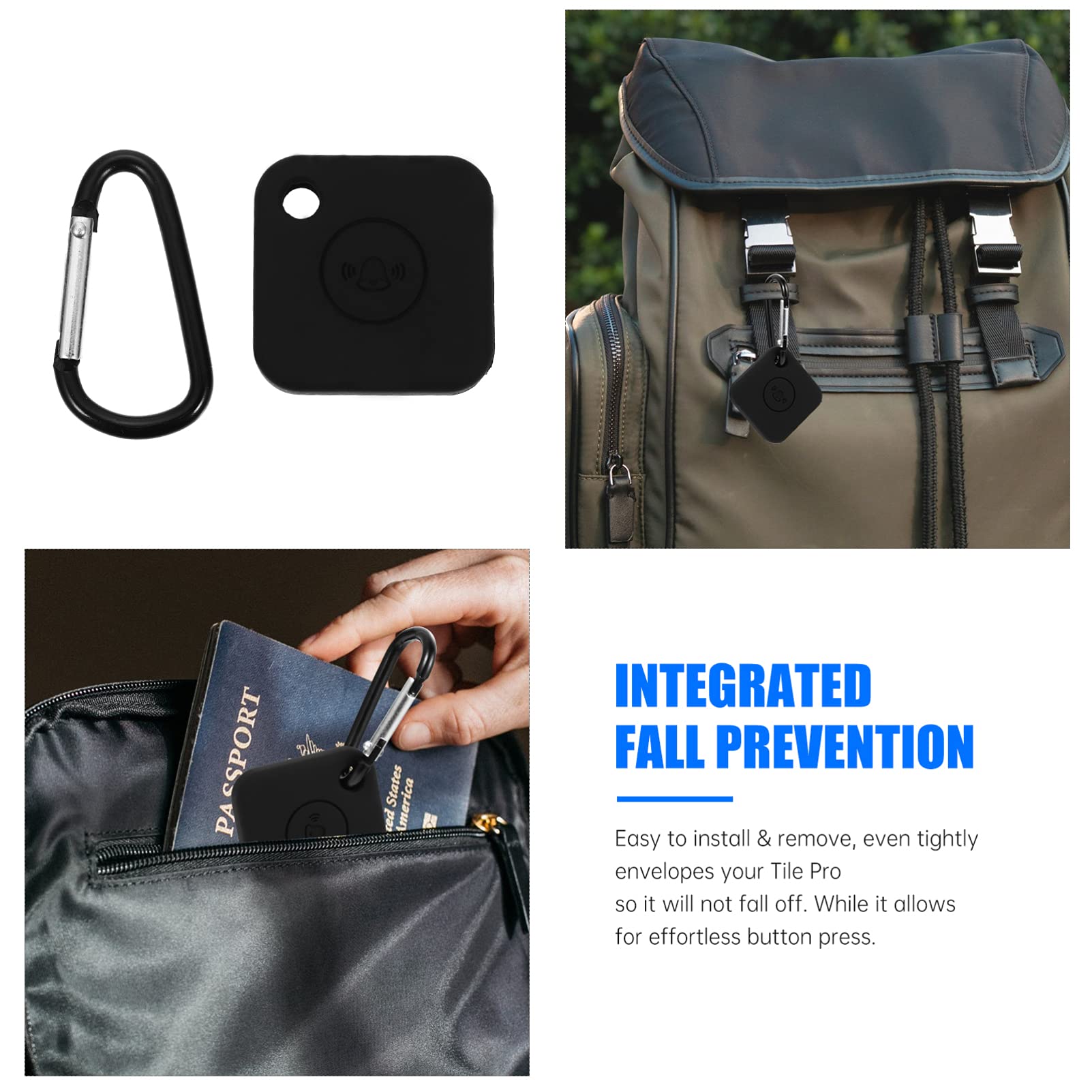 Housoutil Portable Protective Case Keychain for Tile Mate -Drop and -Lost Design Easy Installation for Family and Friends