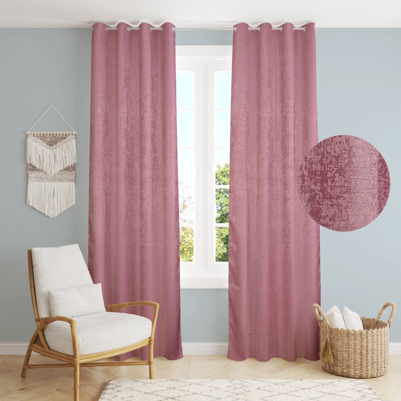 See full amazon price history chart for HOMECRUST Cotton Jacquard Fabric || Texture Design || Blackout Feel Window Curtains || Room Darkening || Solid Plain Grommet Curtain || 2 pcs || 5 feet || Color - Lilac HOMECRUST Cotton Jacquard Fabric || Texture Design || Blackout Feel Window Curtains || Room Darkening || Solid Plain Grommet Curtain || 2 pcs || 5 feet || Color - Lilac (B0C5VRL49W) Amazon Price History, Amazon Price Tracker