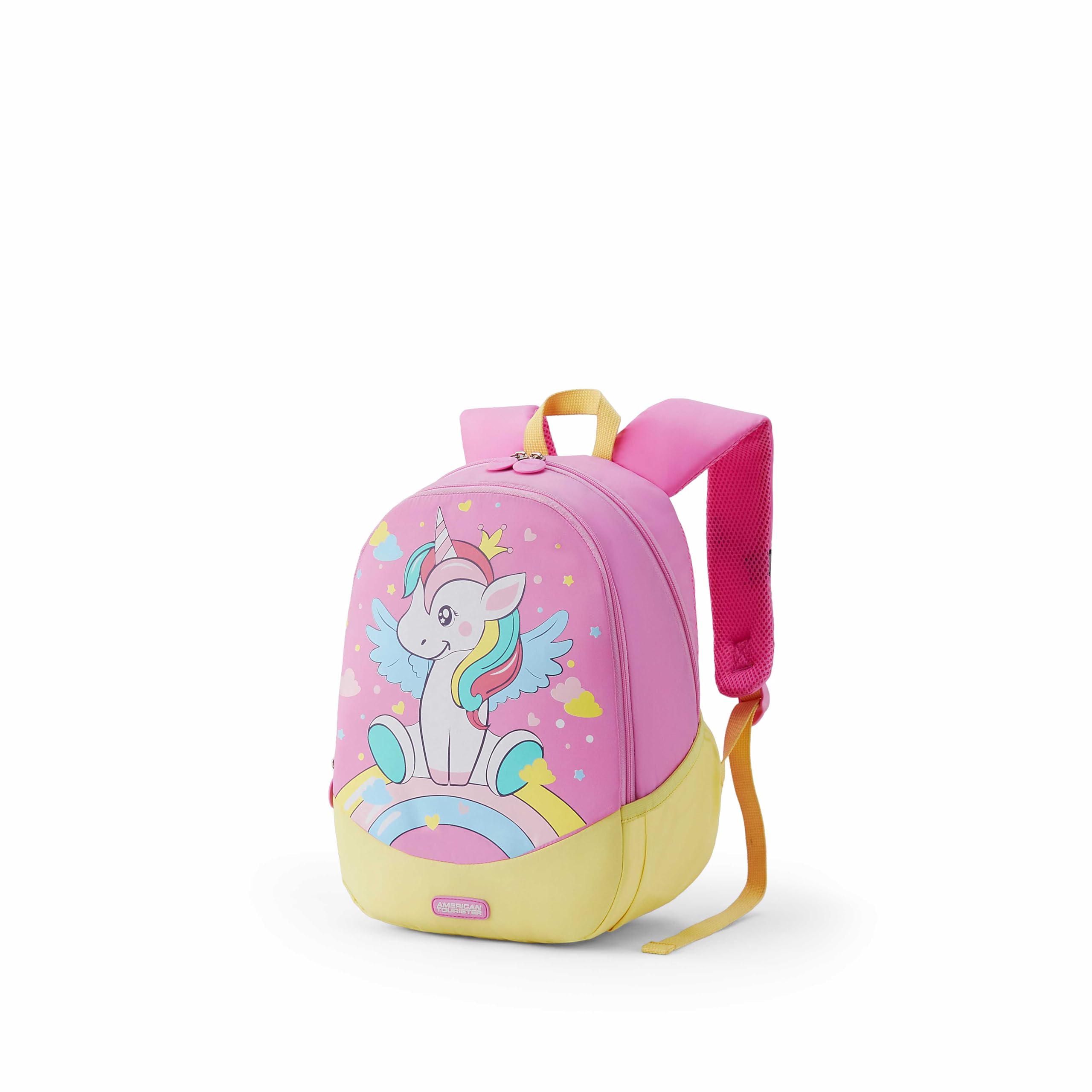 American Tourister Buzzy | 13 Ltrs | 2 Compartments | Bottle Pocket | Ergonomic Padded Back Panel & Shoulder Straps | Kids Backpack | 1 Year International Warranty | Unicorn Pink