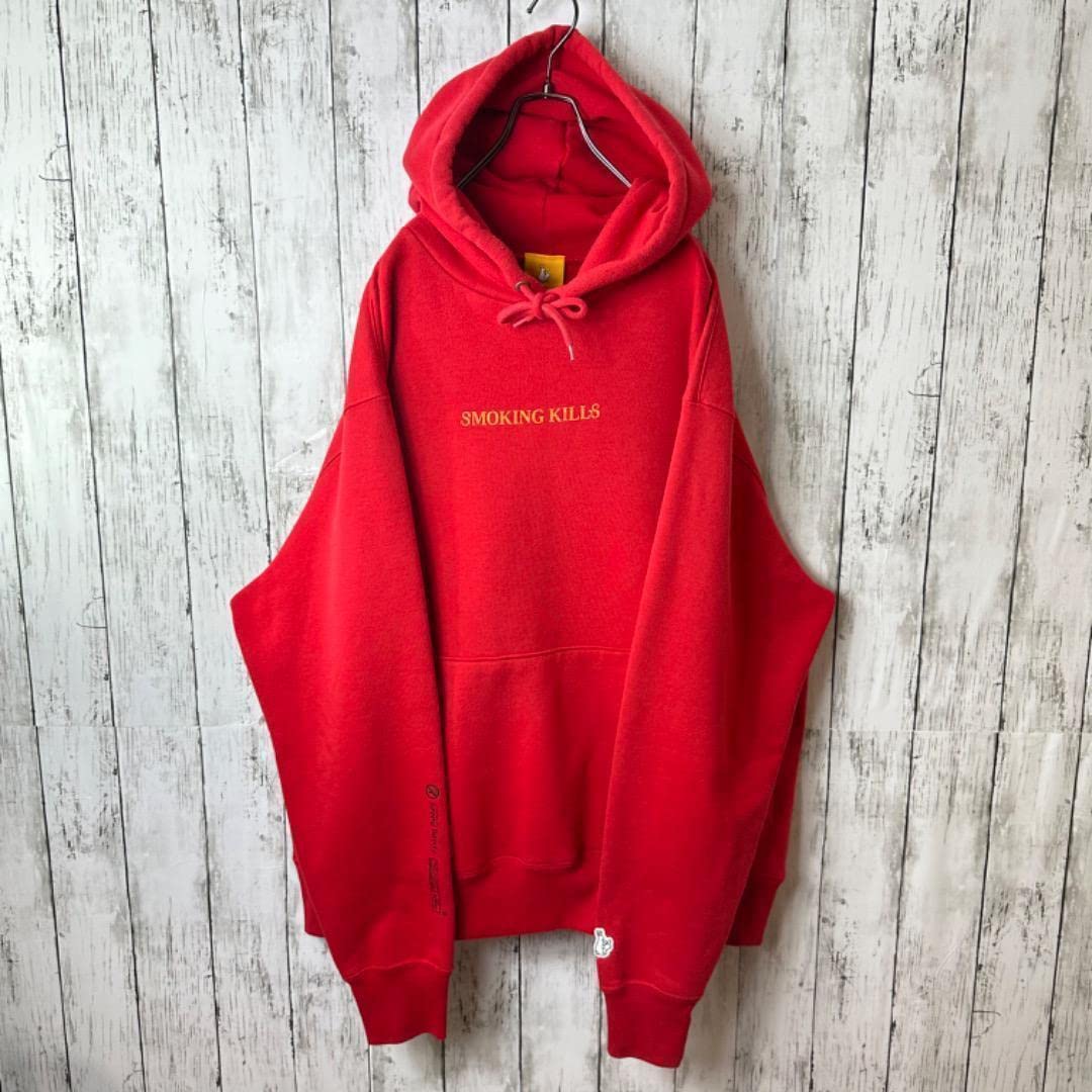 Amazon.co.jp: FR2 プルオーバー パーカー 天使 絵画 XL 黒 赤 レッド