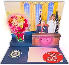 OUR FRIENDLY FOREST Donald Pop Up Mother's Day Card with Light and Sound - Presidential Message to Mom with Trump's Real Voice, Funny Trump Gifts for the Best Mom, Greeting Card