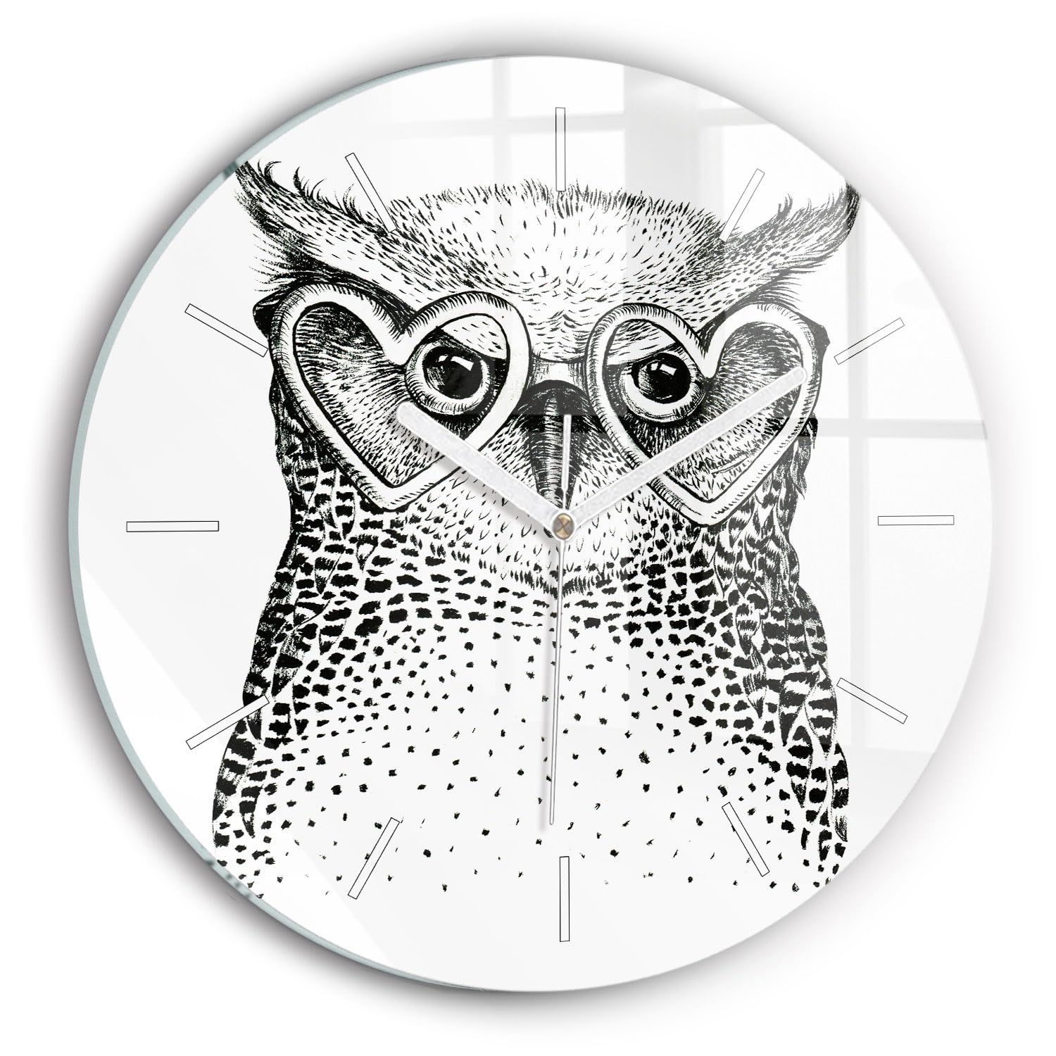 Horloge en Verre Silencieuse Wallfluent 30 cm Couleurs Vives Style Élégant