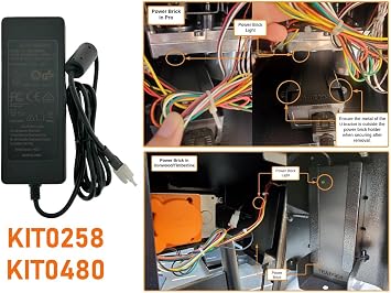 KIT0480 AC/DC Adapter Power Brick Replacement Kit for Traeger Pro, Ironwood, Silverton, Timberline, Century