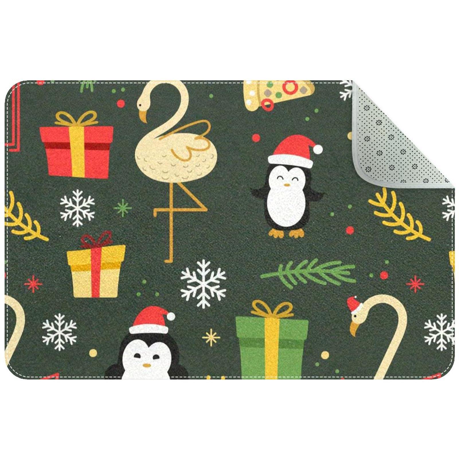 Felpudo de Navidad antideslizante para puerta delantera y zonas de interior