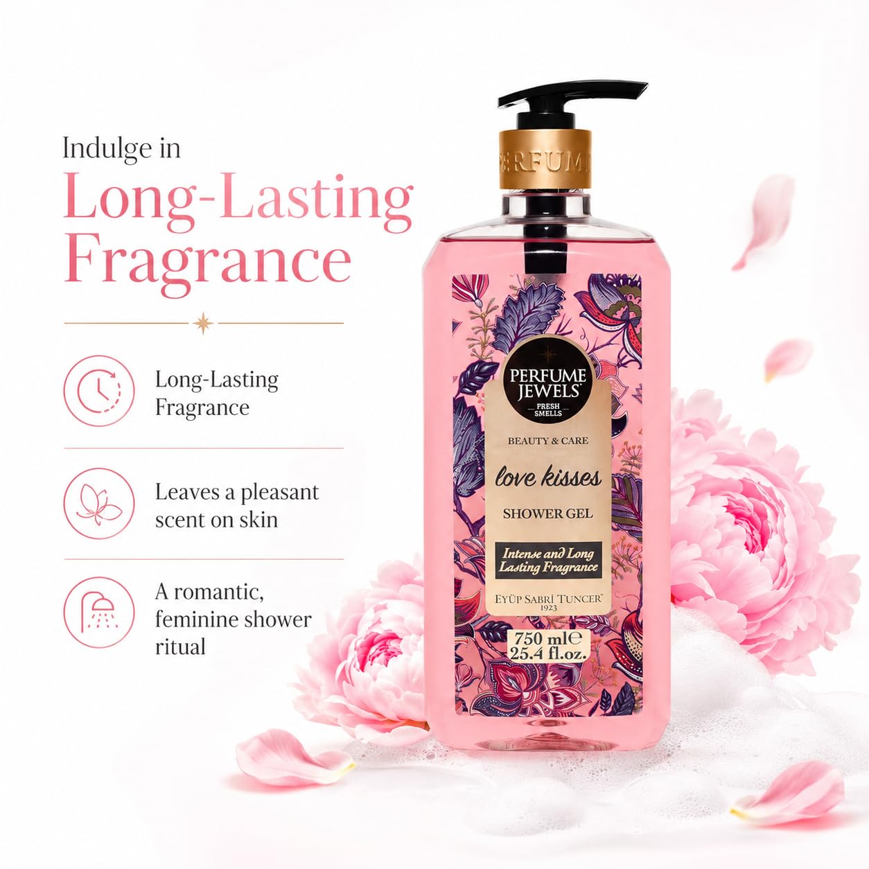 Eyüp Sabri Tuncer Pj Duş Jeli Love Kisses 750 Ml Pet Şişe