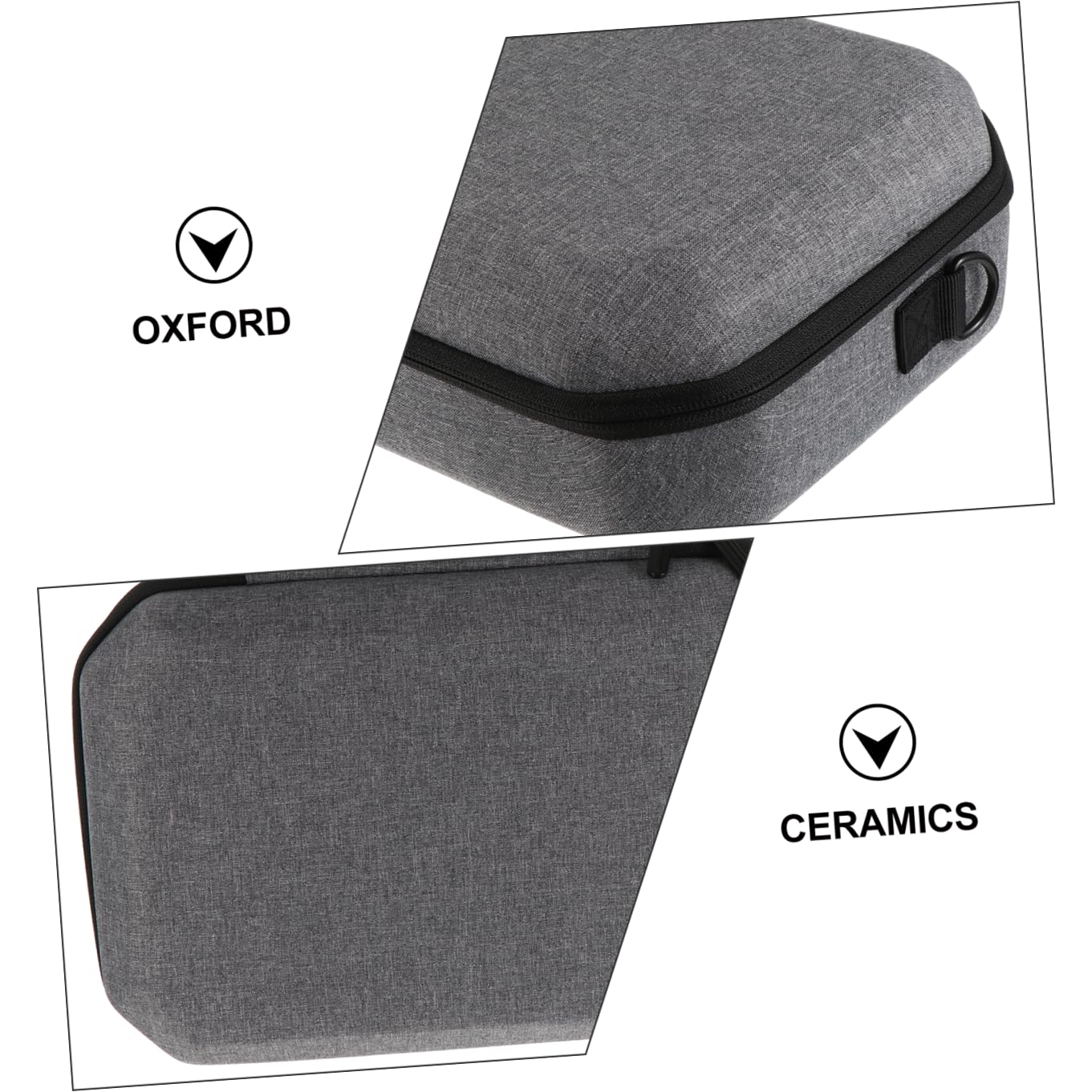jojofuny Estuche de Transporte para 2 Gafas de Realidad Virtual Caja Protectora de Eva Cremallera Almacenamiento Compacto Fácil de Transportar