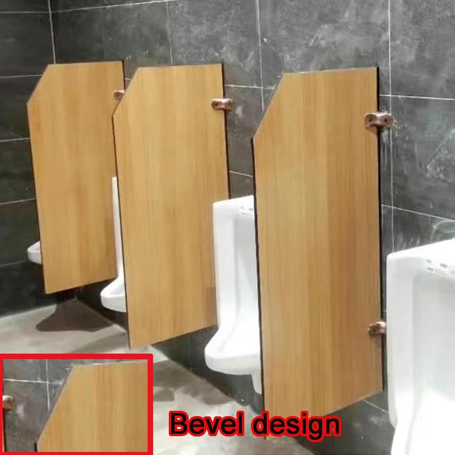 Urinal Screen Toilet Partition, Wall-Mounted Urinal Privacy Screen, Urinal Baffle, for Public Space/Bathroom/Hotel, Maximum Men’s Urinal Privacy