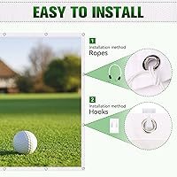 Vista 6 de Aikeec - Pantalla de impacto para simulador de golf: Pantalla de impacto de golf de 7 mm de espesor para entrenamiento en interiores/hogar/garaje